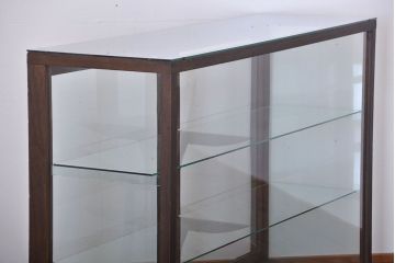 アンティーク家具　アンティーク　ナチュラルな古い木製ガラスケース