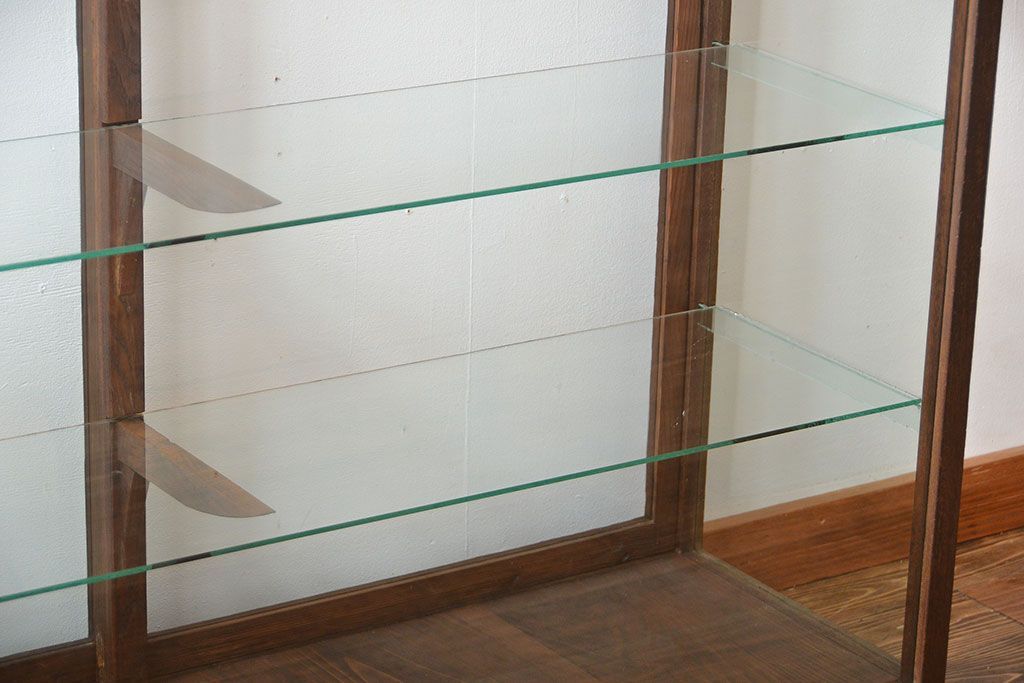 アンティーク家具　アンティーク　ナチュラルな古い木製ガラスケース