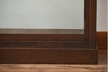 アンティーク家具　アンティーク　ナチュラルな古い木製ガラスケース