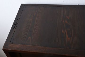 アンティーク家具　アンティーク　前面欅材の和風なチェスト