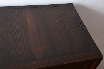 アンティーク家具　アンティーク　前面欅材の和風なチェスト