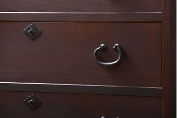 アンティーク家具　アンティーク　前面欅材の和風なチェスト