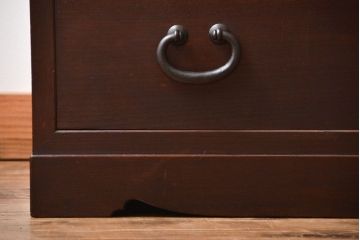 アンティーク家具　アンティーク　前面欅材の和風なチェスト