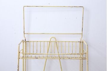 アンティーク家具　イギリスアンティーク　おしゃれなペイントアイアンラック