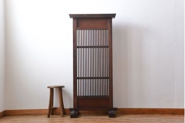 中古　九州民芸家具　和風な衝立て