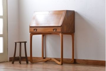 アンティーク家具　イギリス　アーコール　ライティングビューロー