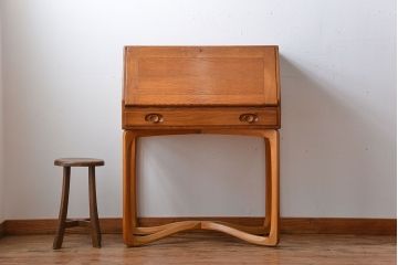 アンティーク家具　イギリス　アーコール　ライティングビューロー