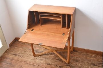 アンティーク家具　イギリス　アーコール　ライティングビューロー