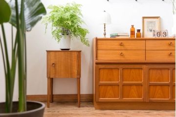 北欧家具 GORDON RUSSELL シンプルでおしゃれな収納棚付きサイドテーブル