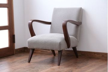 アンティーク家具　シンプルでモダンな1人掛けソファ(1)