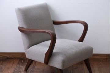 アンティーク家具　シンプルでモダンな1人掛けソファ(1)