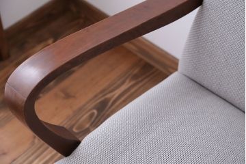 アンティーク家具　シンプルでモダンな1人掛けソファ(1)