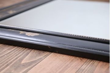 アンティーク雑貨　中古　アジアンテイストな大きな額縁ミラー