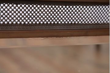イギリスアンティーク　カットガラスファイヤースクリーン