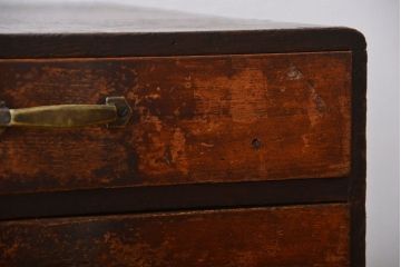 レトロ家具　昭和レトロ　古い木製のシャビーな小引き出し