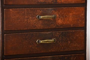 レトロ家具　昭和レトロ　古い木製のシャビーな小引き出し