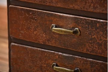 レトロ家具　昭和レトロ　古い木製のシャビーな小引き出し
