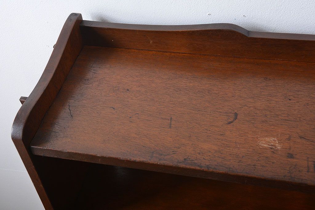 レトロ家具　昭和レトロ　大きくシンプルな楔(くさび)式本棚