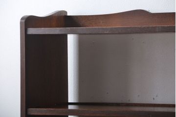 レトロ家具　昭和レトロ　大きくシンプルな楔(くさび)式本棚