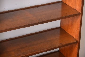 レトロ家具　昭和レトロ　大きくシンプルな楔(くさび)式本棚