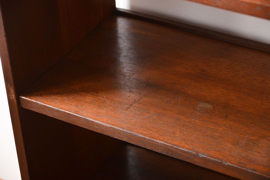 レトロ家具　昭和レトロ　大きくシンプルな楔(くさび)式本棚