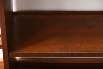 レトロ家具　昭和レトロ　大きくシンプルな楔(くさび)式本棚