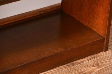 レトロ家具　昭和レトロ　大きくシンプルな楔(くさび)式本棚