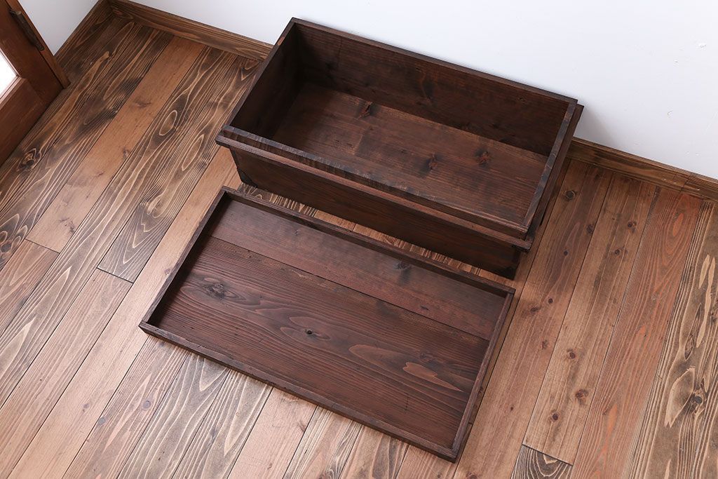 アンティーク雑貨　古民具・骨董　小物収納箱にぴったりの時代箱