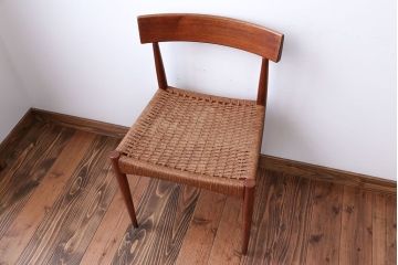 北欧家具　デンマーク製　ペーパーコードチェア(1)