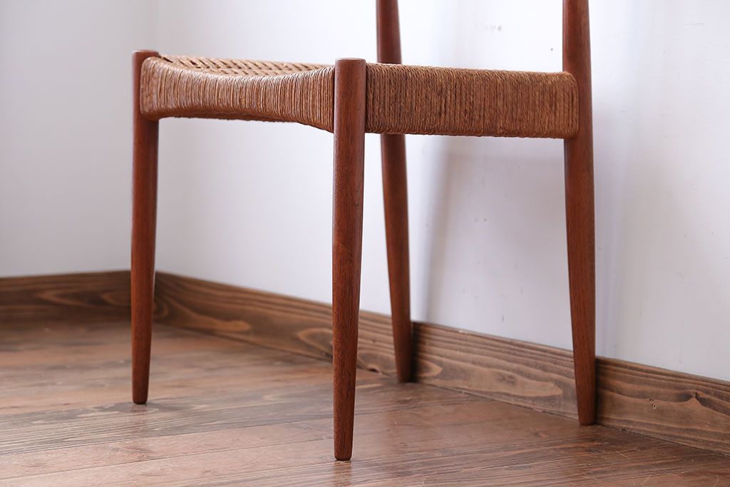 北欧家具　デンマーク製　ペーパーコードチェア(1)