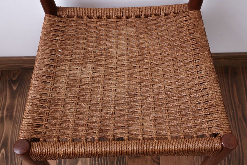 北欧家具　デンマーク製　ペーパーコードチェア(1)