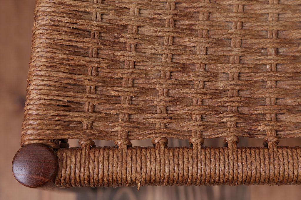 北欧家具　デンマーク製　ペーパーコードチェア(1)