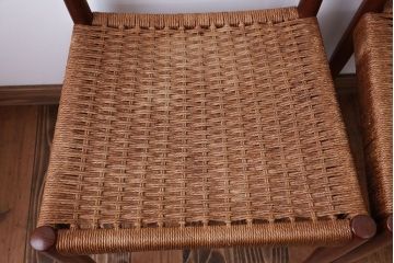 北欧家具　デンマーク製　ペーパーコードチェア2脚セット