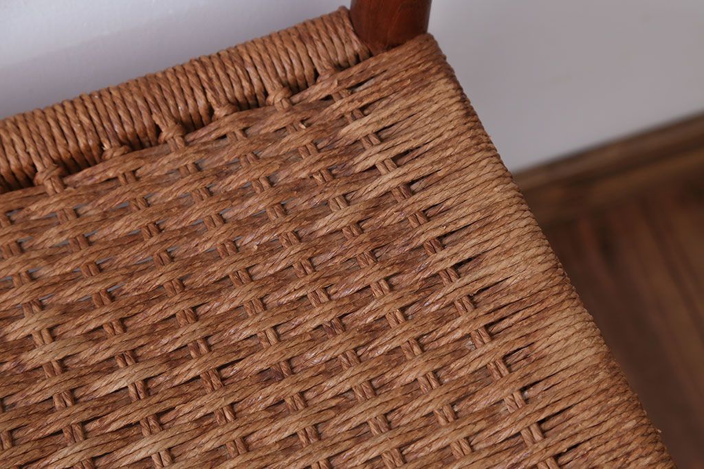 北欧家具　デンマーク製　ペーパーコードチェア2脚セット