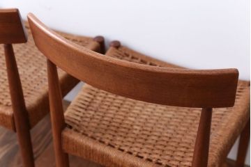 北欧家具　デンマーク製　ペーパーコードチェア2脚セット