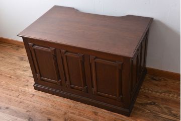 アンティーク家具　大正ロマン　彫刻が素敵でお洒落なカウンターテーブル