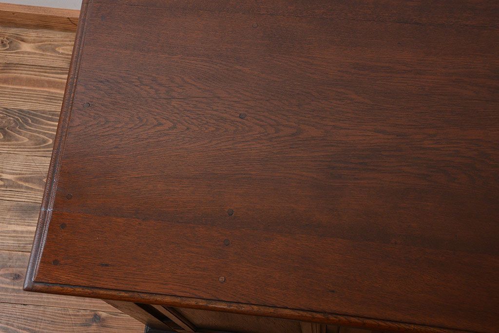 アンティーク家具　大正ロマン　彫刻が素敵でお洒落なカウンターテーブル