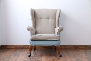 アンティーク家具　イギリスアンティーク　おしゃれな1人掛けソファ