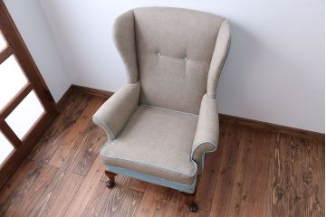 アンティーク家具　イギリスアンティーク　おしゃれな1人掛けソファ