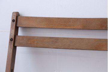 アンティーク家具　イギリスアンティーク　古い木製のフォールディングチェア(2)