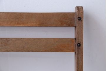 アンティーク家具　イギリスアンティーク　古い木製のフォールディングチェア(2)