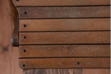 アンティーク家具　イギリスアンティーク　古い木製のフォールディングチェア(2)