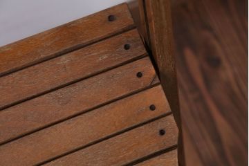 アンティーク家具　イギリスアンティーク　古い木製のフォールディングチェア(2)