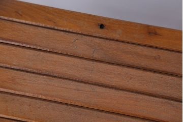 アンティーク家具　イギリスアンティーク　古い木製のフォールディングチェア2脚セット(1)