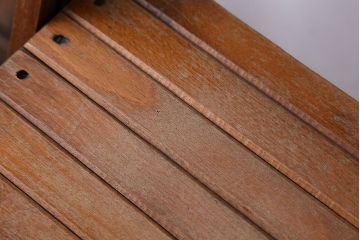 アンティーク家具　イギリスアンティーク　古い木製のフォールディングチェア2脚セット(1)