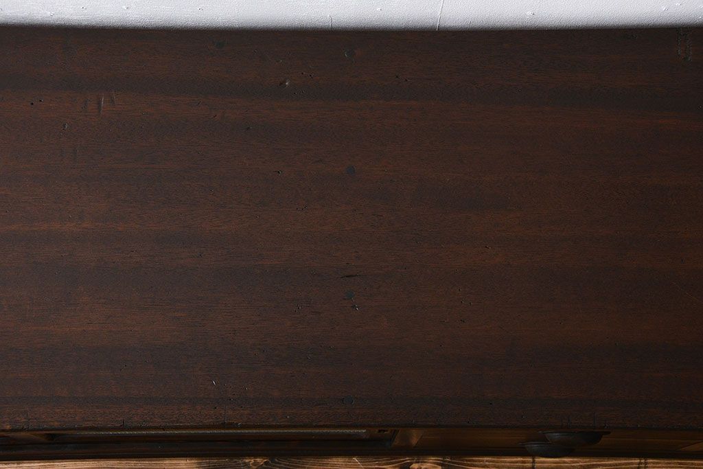 アンティーク家具　アンティーク　古い木製のワイドなテレビボード