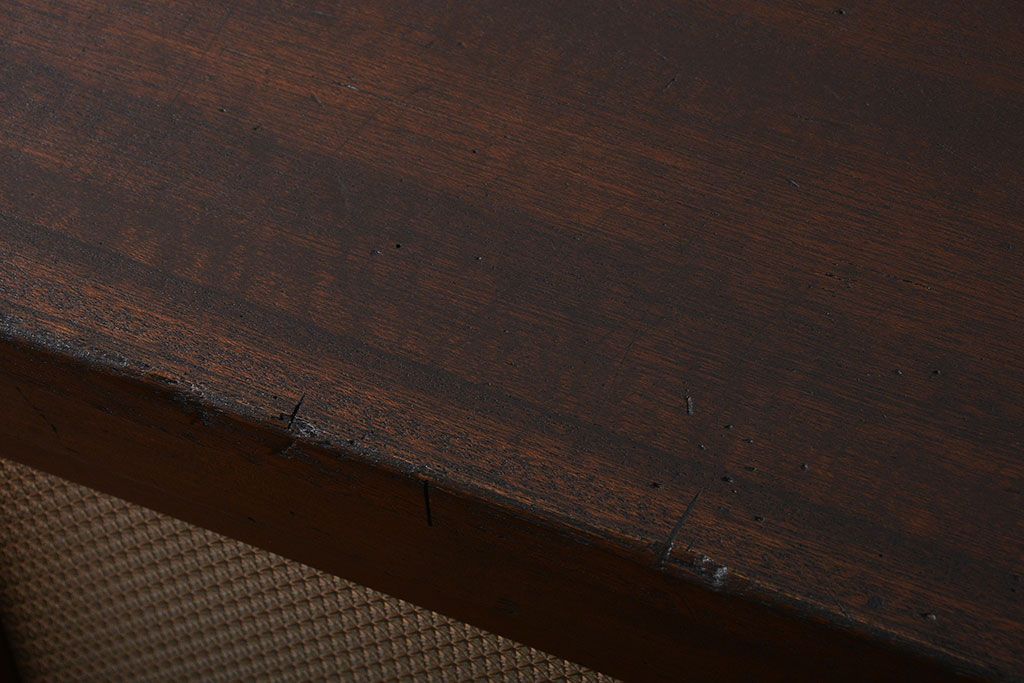 アンティーク家具　アンティーク　古い木製のワイドなテレビボード