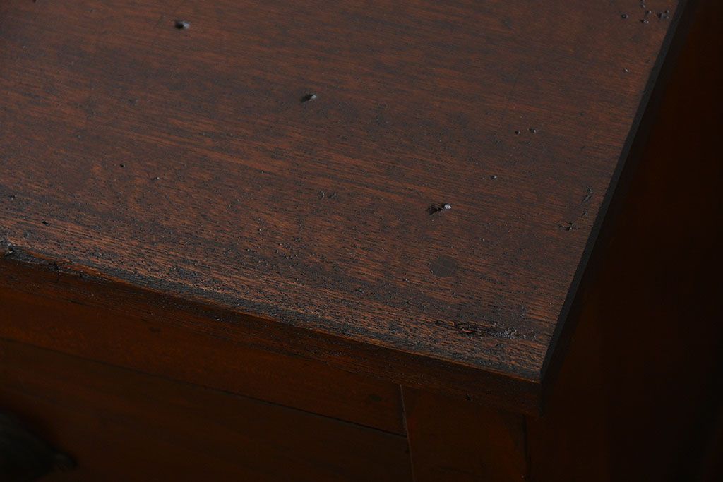 アンティーク家具　アンティーク　古い木製のワイドなテレビボード