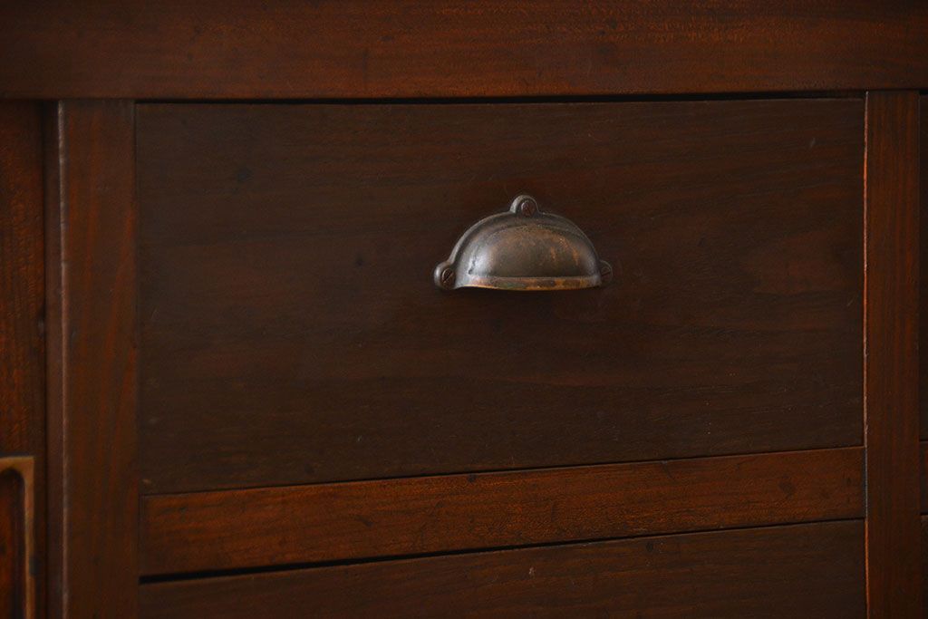 アンティーク家具　アンティーク　古い木製のワイドなテレビボード