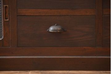 アンティーク家具　アンティーク　古い木製のワイドなテレビボード